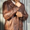 Men’s Asymmetric Motorcycle Leather Jacket