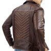 Men’s Asymmetric Motorcycle Leather Jacket