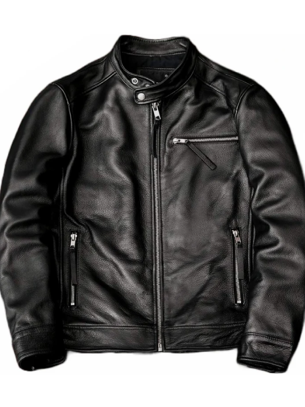 Men's Real Leather Biker Jacket