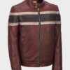 Men’s Retro Red Waxed Vintage Jacket