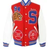 Mens Supreme Tiger Logo Varsity Jacket