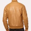 Mens Casual Brown Bomber Jacket