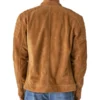 Men's Suede Leather Motorcycle Jacket - Image 3