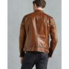Mens Waxed Tan Sheepskin Racer Leather Jacket Back 700x700 1