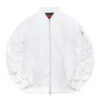 Men’s Whhite Bomber Jacket