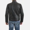 Mens Rustic Black Leather Biker Jacket Distressed Back 4 693cdb7c a652 4cb1 959c 89da3ffa76d3