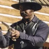 Michael Jai White Outlaw Johnny Black Leather Vest - Image 2