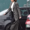Fool Me Once Michelle Keegan Checkered Trench Coat