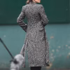 Fool Me Once Michelle Keegan Checkered Trench Coat