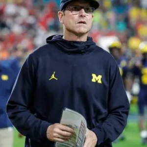 Michigan Wolverines Jim Harbaugh Black Hoodie