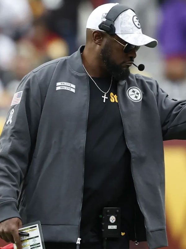Mike-Tomlin Pittsburgh Steelers 2024 Salute To Service Jacket