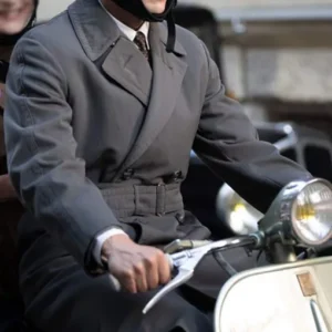 Mrs. Harris Goes to Paris 2022 Fauvel Bravo Grey Coat