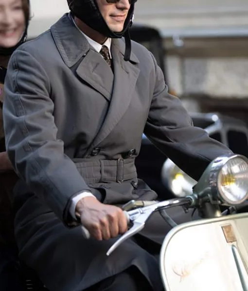 Mrs. Harris Goes to Paris 2022 Fauvel Bravo Grey Coat