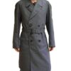 Mrs. Harris Goes to Paris 2022 Fauvel Bravo Grey Trench Coat