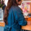 Murder In A Small Town Kristin Kreuk Denim Trench Coat - Image 2
