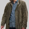 Murder in a Small Town Karl Alberg Green Suede Jacket - Image 2