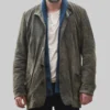 Murder in a Small Town Karl Alberg Green Suede Jacket