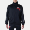 Chicago Bulls NBA Track Top Black Jacket