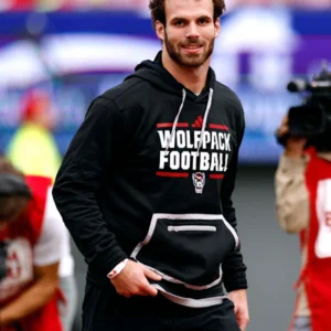 NC State Wolfpack Football Payton Wilson Hoodie Black