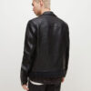 Men's Suede Leather Biker Jacket - Image 4
