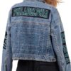 Philadelphia Eagles Studded Denim Jacket - Image 2