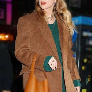 Stella McCartney Taylor Swift Brown Tweed Coat
