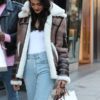 London-Neelam-Gill-Shearling-Brown-Double-Collar-Leather-Jacket