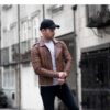 New Addition Mens Brown Biker Leather Jacket 910x1155 2
