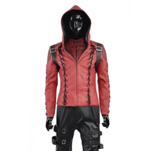 Red Leather Arrow 3 Arsenal Roy Harper Jacket