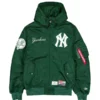 New York Yankees x Alpha Industries x New Era Bomber Jacket Green