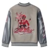 Off White Ac Milan Grey Varsity Jacket