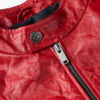 Oliver Red Aviator Cafe Racer Leather Jacket