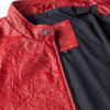 Oliver Red Aviator Cafe Racer Leather Jacket