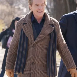Only Murders In the Building S02 Oliver Putnam Plaid Coat