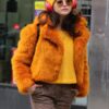 Only Murders in the Building Selena Gomez Fur Jacket
