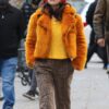 Only Murders in the Building Selena Gomez Fur Jacket
