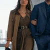 Operation Fortune Ruse de guerre 2023 Sarah Fidel Brown Coat