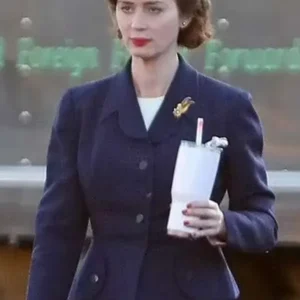 Emily Blunt Kitty Oppenheimer Blue Coat