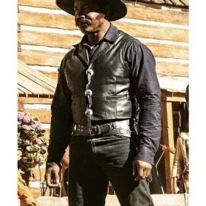 Michael Jai White Outlaw Johnny Black Leather Vest