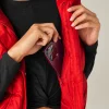 Womens Red Puffer Vest - Image 2