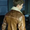 Marvel Spider-Man 2 Peter Parker Brown Leather Jacket