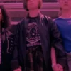 Paper Girls Mac Coyle Bomber Leather Jacket - Image 4
