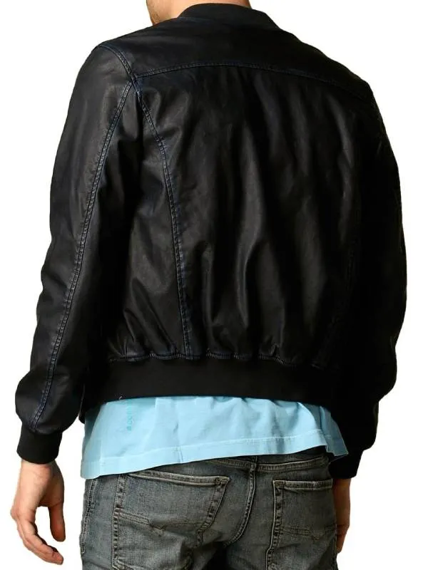 Paper Girls Mac Coyle Bomber Leather Jacket - Image 3