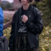 Paper Girls Mac Coyle Bomber Leather Jacket - Image 2