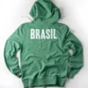 Pel' Brasil 10 Green Hoodie - Image 2