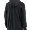 Philadelphia Eagles Black Sideline Club Full-Zip Hoodie