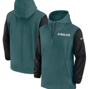 Philadelphia Eagles Sideline Half-Zip Hoodie Jacket