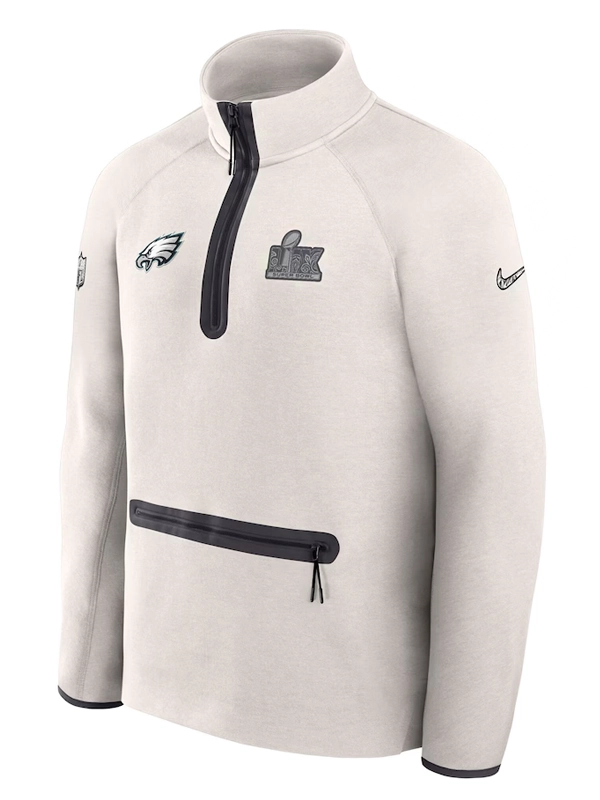 Eagles Super Bowl LIX Opening Night Tech Fleece Half-Zip Jacket
