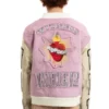 Pink Namesake Varsity Jacket Who Decides War