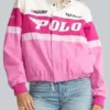 Pink Polo Racer Jacket